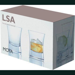 LSA International |  Moya-Tumbler | 290 ml | Crystal | Clear | Set of 2