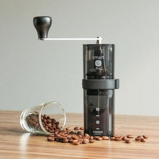 Hario | Smart G PRO Compact Hand Coffee Grinder Portable Manual Coffee Mill | Black | 24g Capacity | 1 Pc