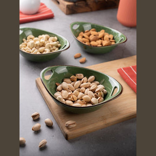 Takisso | Bowl Set  Porcelain Serving Bowl Set | Set of 3 | 320 ML | Microwave & Dishwasher Safe