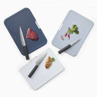 Nest Boards Plus 6-piece Grey Knife & Chopping Board Set