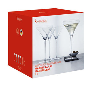 Spiegelau | Willsberger Anniversary Martini Glasses | 310 ml | Set of 4