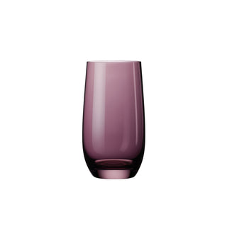 Āvaas | Gift Box - Colourful Long Drink Glass | 460 ml | Crystal | Purple | Set of 6