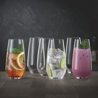 Spiegelau | Authentis Casual - Summer Drink Tumblers | 550 ml | Crystal | Clear | Set of 6