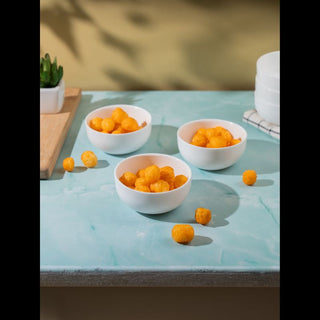 Takisso | Bowl Set | Opal Glass Bowls | Chip Resistant | 230 ml | Set of 6