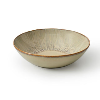 MESA | Agata Beige Pasta Bowl  | Stoneware | 22 Cm | 1 Pc