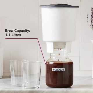 Toddy | Cold Brew System Glass Decanter with Lid | Manual Cold Brew Coffee Maker | 1 pc