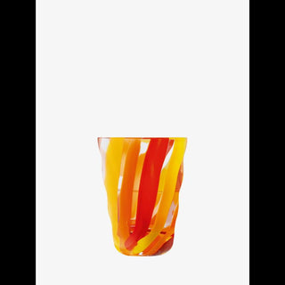 LSA International | Folk Tumbler |  280ml  | Orange/Red/Yellow | Set of  2