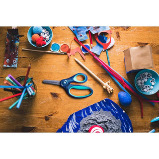 Fiskars | Glitter Kids Scissors 13cm, Blue+6Y | 1PC