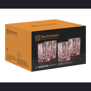 Nachtmann | Noblesse Peach Whisky Glasses | 295 ml | Crystal | Peach | Set of 4