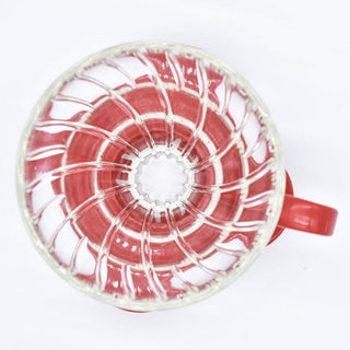 HARIO | V60 Glass Coffee Dripper | Red | 01 Size | 1 Pc