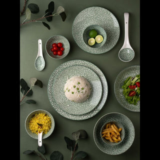 Takisso | Porcelain Dinner Set 35 Pieces | Microwave & Dishwasher Safe