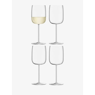 LSA International | Borough Wine Glass | 380ml | Crystal | Clear | Set of 4