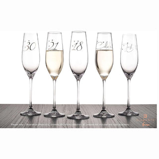 Diamante | Swarovski Champagne Flute with “Celebrate” Slogan | 210 ml | 1 Pc