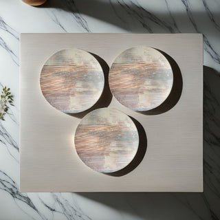 MESA | Rio Gold Dinner Plate | Stoneware | 27 Cm  | Set of 3