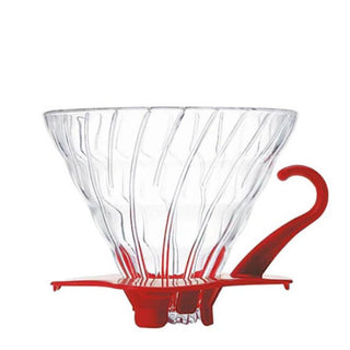 Hario | Coffee - Hot Brew Paper Drip  1-4 Cups Glass Material | 2–4 Cups | 1 Pc | Red