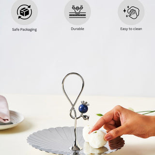 Arttdinox | Pole Platter Small | 1 Pc | Stainless Steel Serving Platter