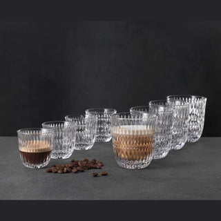 Nachtmann | Ethno Barista Glass Set | Crystal Coffee Glasses | Set of 8