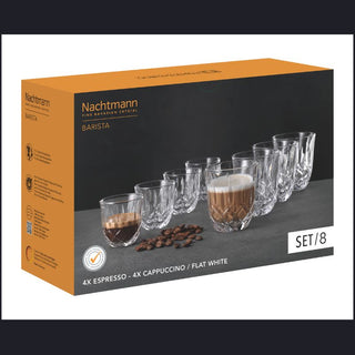 Nachtmann | Noblesse Barista Glass Set | Clear | Set of 8