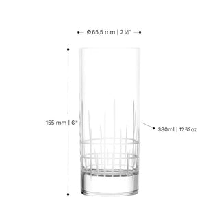 Stolzle Lausitz | Manhattan Long Drink Glasses | 380ml | Set of 6