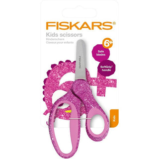 Fiskars | Glitter Kids Scissors 13cm, Pink+6Y | 1PC