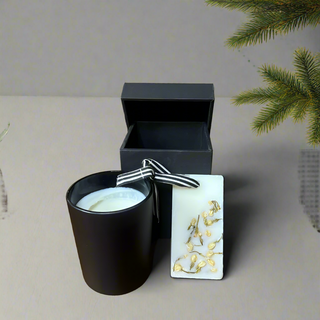 Christmas Feast:  Pure Luxe: Pure Soy Candle & Natural Aroma Wax Tablet Combo Set