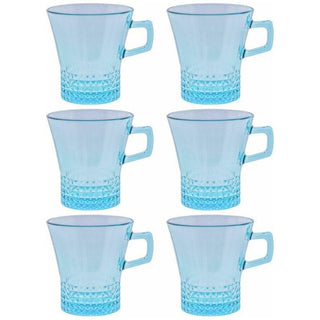 Pasabahce | Color Glass Kuvars Coffee Mug | 250ml | Set of 6