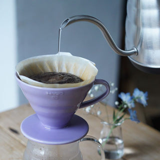 HARIO | V60 Dripper Ceramic 02 Purple | Pour Over Coffee Dripper | 2–4 Cups