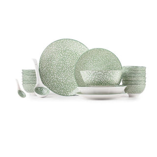 Takisso | Porcelain Dinner Set 35 Pieces | Microwave & Dishwasher Safe