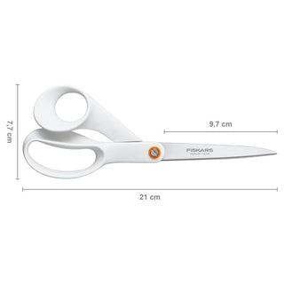 Fiskars | Universal scissors  | 21 cm | white | 1PC
