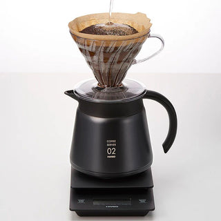 HARIO | V60 Thermal Insulation Stainless Steel Server | 600ml | Black | 1PC