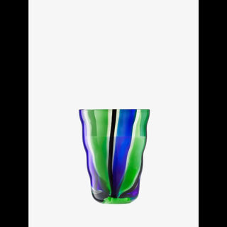 LSA International | Folk Tumbler |  280ml  | Black/Blue/Green | Set of  2