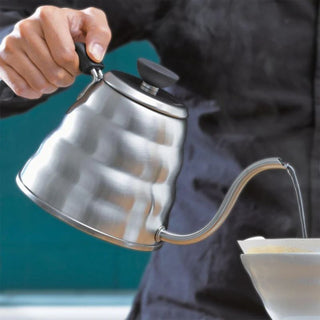 Hario | V60 Coffee Drip Kettle Buono | 500ml | Hairline Silver | Stainless Steel Pour Over Kettle