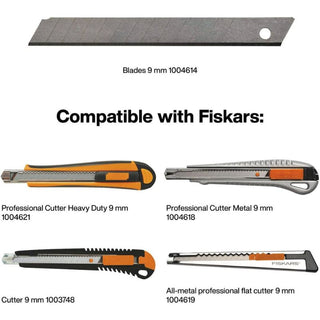 Fiskars | Metal Utility Knife | 9 mm Flat