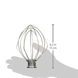 KitchenAid  | Product Part - Tilt Head SM 6-Wire Whip | Silver | Metal | 1Pc
