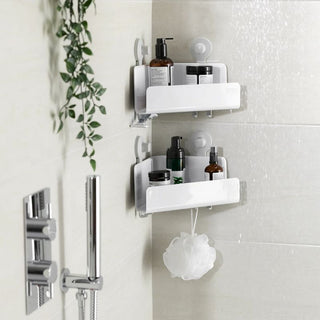 Joseph Joseph | EasyStore™ 2-piece White Corner Shower Shelf | Set-2