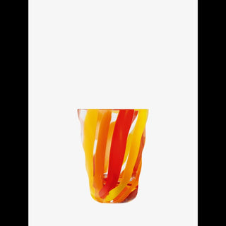 LSA International | Folk Tumbler |  280ml  | Orange/Red/Yellow | Set of  2