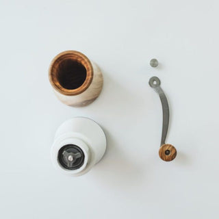 Hario | Ceramic & Olive Wood Coffee Mill Wood N Manual Coffee Grinder | 30g Capacity | 1 Pc