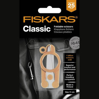 Fiskars | Medium Steel Classic Foldable Scissors | Orange | 11 cm | 1PC