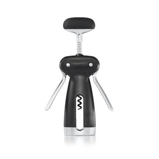OXO | Steel Winged Corkscrew with Removable Foil Cutter | Stainless Steel | Black