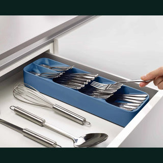 Joseph Joseph | DrawerStore™ Blue Compact Cutlery Organiser - Editions | Blue