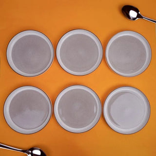 Takisso| Trovo Snack Plate | ceramic |  brown | Set Of 6