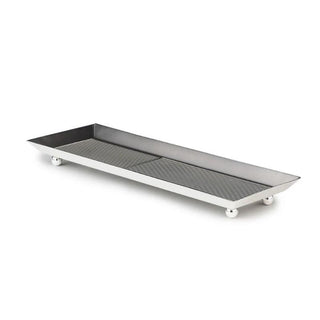 Arttdinox | Deco Longish Platter by Jindal | Stainless Steel | Silver