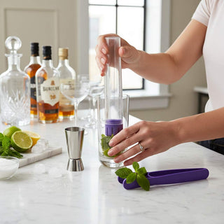 Vacu Vin  | Muddler & Tool Kit | Purple | Stainless Steel & Plastic | Set of 3