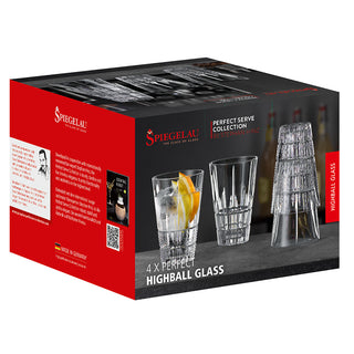 Spiegelau | Perfect Serve - Macchiato/Highball Glasses | 296 ml | Crystal | Clear | Set of 4