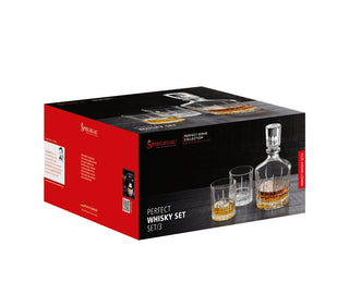 Spiegelau | Perfect Serve Whisky Decanter Set | D-750ml + GL-370 ml | Set of 3