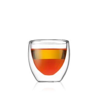 Bodum | Pavina Double Wall Clear Espresso | Shot Glass Extra Small | 2.5 Ounce|  6-Pack