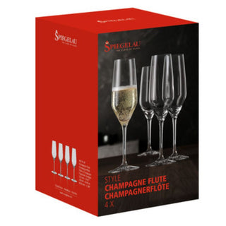 Spiegelau | Style Champagne Flutes | 240ml | Set of 4