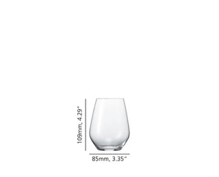 Spiegelau | Authentis Casual - White Wine/All Purpose Tumblers - Medium | 420 ml | Crystal | Clear | Set of 6