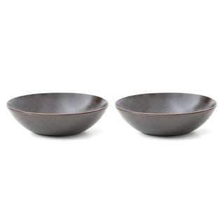MESA | Brown Metallic Cereal Bowl | Stoneware | 17 Cm | 530 ml | Set of 2