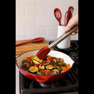 KitchenAid | Silicone Tipped Tongs | Empire Red | Silicone | 1Pc